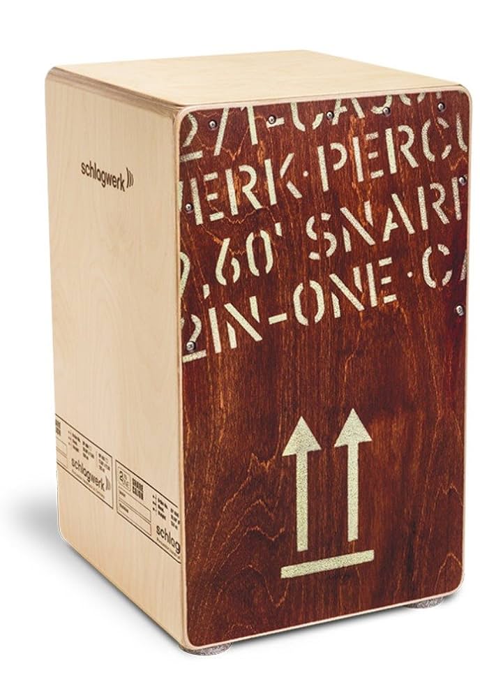 Schlagwerk カホン SR-CP404PB 2 in One Cajon Nature - Size: L
